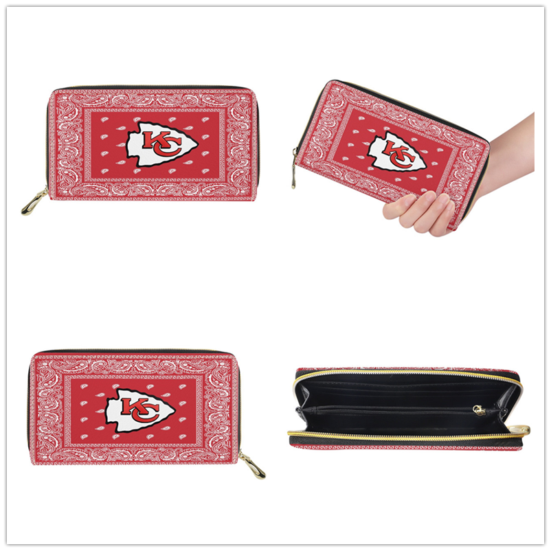 Kansas City Chiefs PU Leather Zip Wallet 001